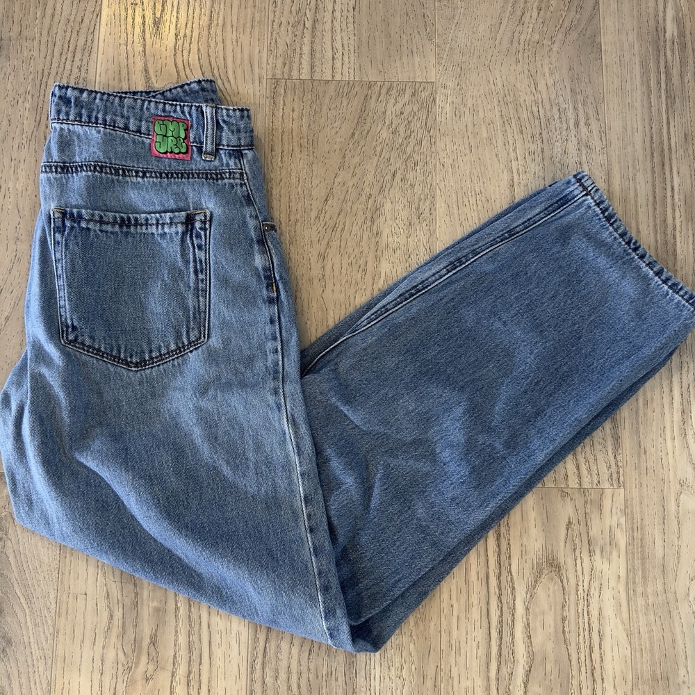 Empyre Tori Skate Jeans Size 6 Faded Blue Denim‎ Retro Y2K Baggy Read